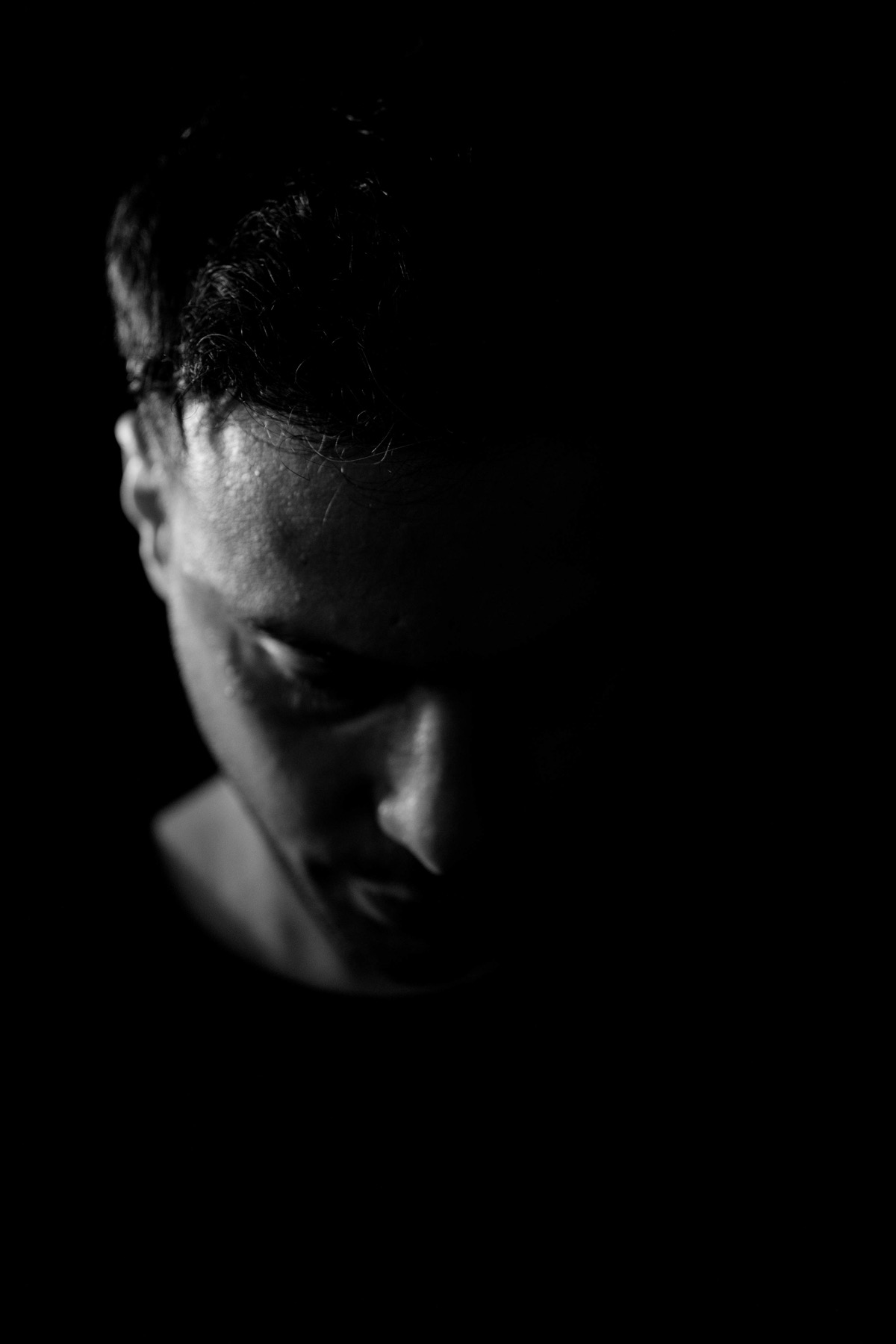 Black-and-white portrait of Nicolás Rada
